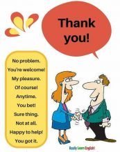 10 ways to respond to "thank you" - Basic English Speaking